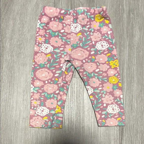 Floral Pink Kids Leggings - Picture 1 of 1